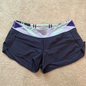 Women’s Lululemon Lined Running Speed Shorts size 10
